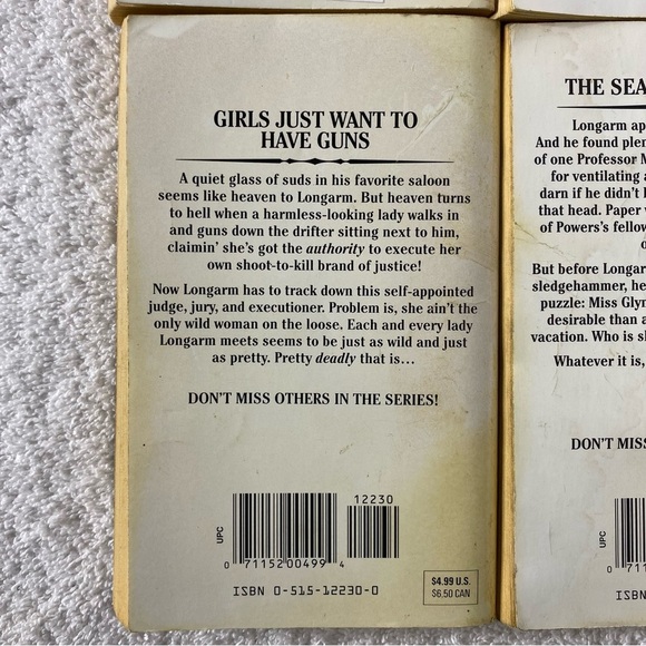 Vintage Longarm Action Western Romance Novel x4 - Picture 9 of 14